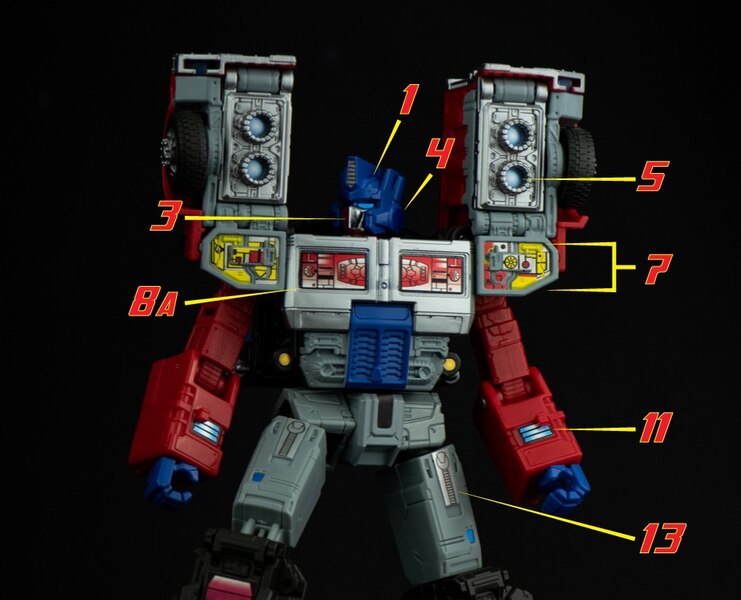 Transformers Legacy Laser Optimus Prime Toyhax Labels Upgrade Image  (7 of 7)